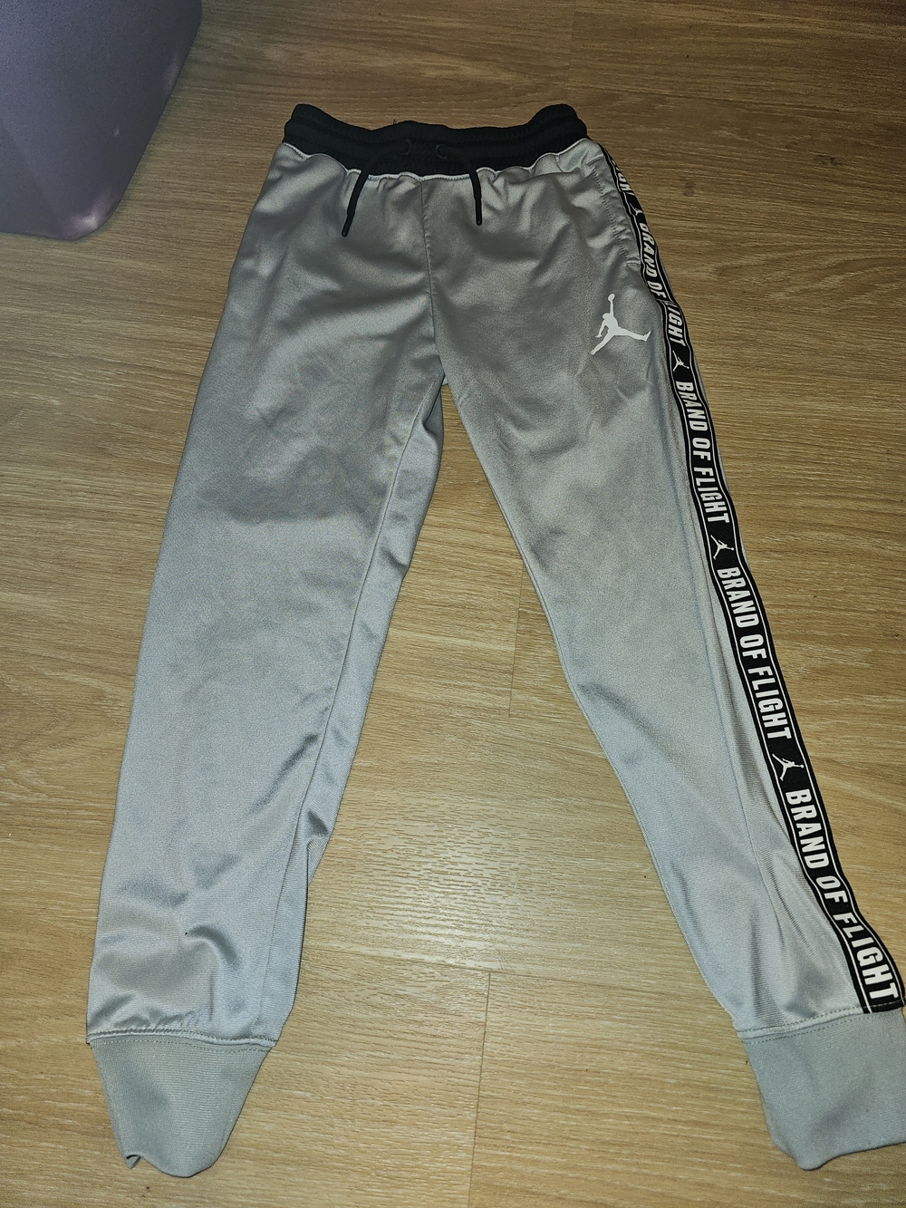 Jordan Black Track Pants with Red Jumpman Accent